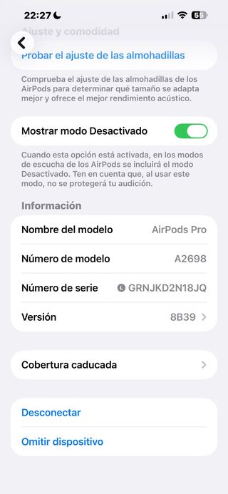 Apple AirPods Pro (2.ª generación) 77J99D