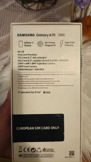 Samsung A70 Negro