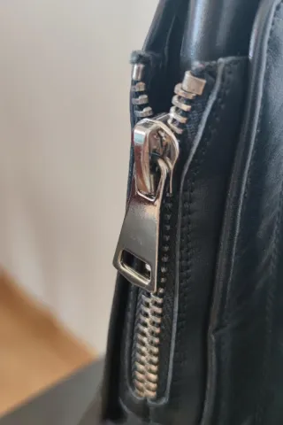 Botines negros de piel, Preppy, talla 36