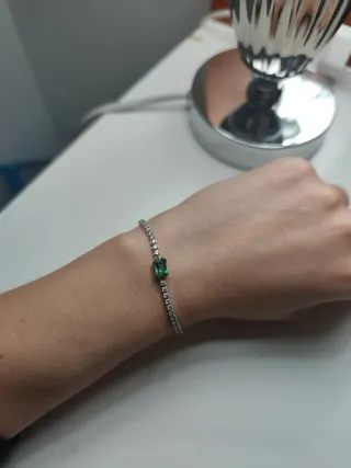 Pulsera Swarovski Matrix Tennis Verde
