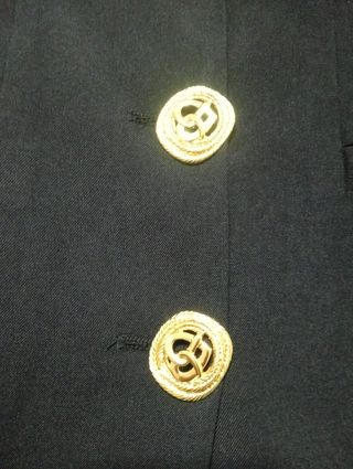 Casaco/Blazer Preto Botões Dourados Tam. S