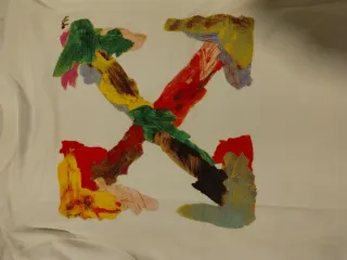 Maglietta Off-White bianca con stampa