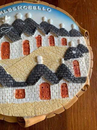 Decorazione da parete souvenir vintage in ceramica