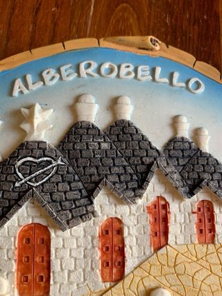 Decorazione da parete souvenir vintage in ceramica