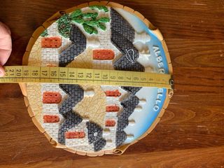 Decorazione da parete souvenir vintage in ceramica