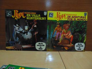 PIPPI CALZASLARGAS. Pack de 4 Discos LP Vinilo.