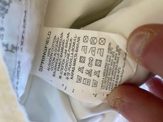 Pantalón Pirata Blanco Hombre Talla 42 Springfield