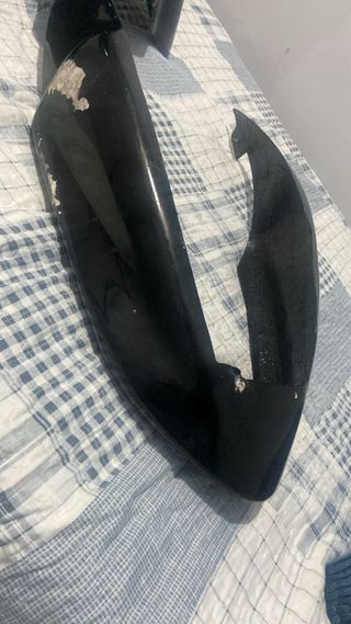 Carenado Fibra Competición Moto Negra
