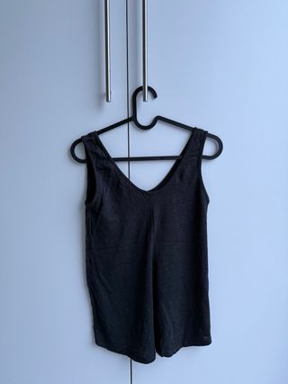 Camiseta tirantes Zara gris