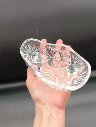 Cuencos de cristal tallado Bohemia