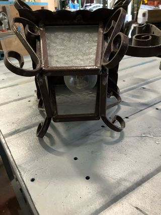 Lanterna vintage ferro battuto