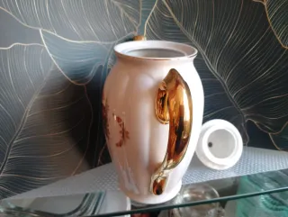 Cafetera de porcelana antigua Santa Clara