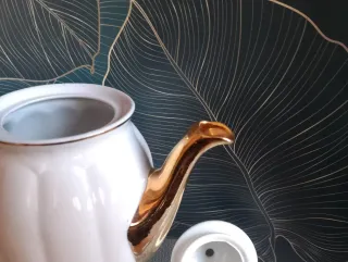 Cafetera de porcelana antigua Santa Clara