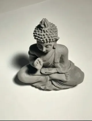 Figura Buda de Arcilla Sentado