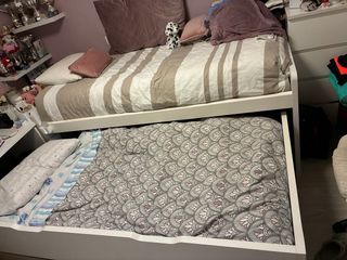 Cama nido juvenil (2 camas, cajones y 2 colchones)