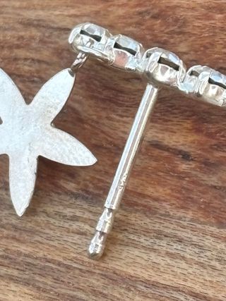 Pendientes Plata 925 Circonitas Flor