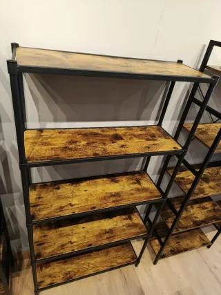 Estantería Vesagle Madera y Metal