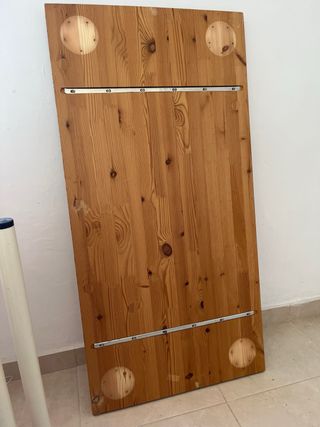 Mesa escritorio madera y metal