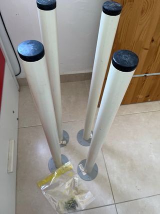 Mesa escritorio madera y metal