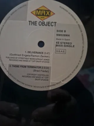 Vinilo Terminator 2 Dance Theme The Object