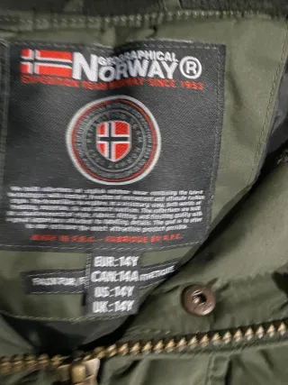 Chaqueta Geographical Norway niño verde