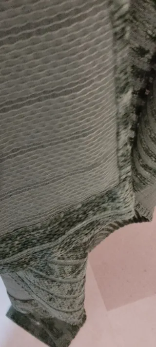 Cortinas verdes de tela