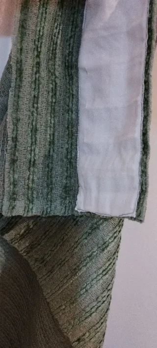 Cortinas verdes de tela