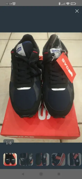 Scarpe uomo GAS nere e blu 43