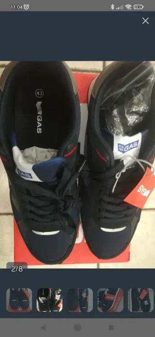 Scarpe uomo GAS nere e blu 43