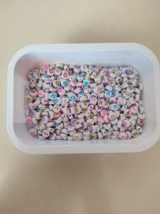 Perline per bracciali con lettere