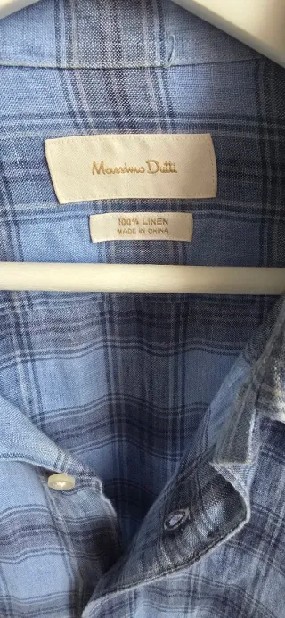 Camisa "Massimo Dutti" 100% Lino. Talla M