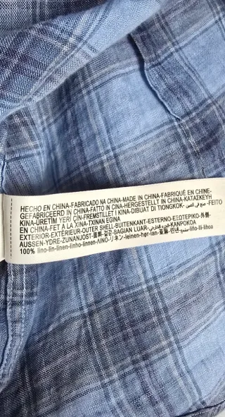 Camisa "Massimo Dutti" 100% Lino. Talla M