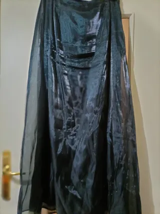 Abito nero cerimonia 2 pezzi, corpetto e gonna