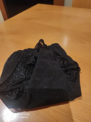 Perizoma pizzo nero taglia XL lovable