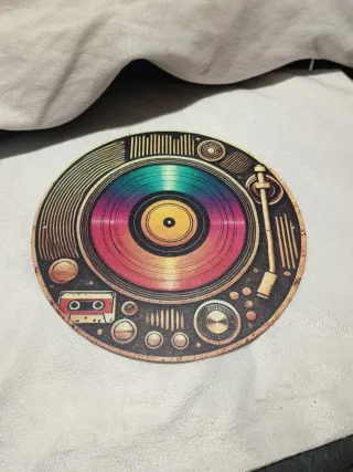 Placa Metálica Retro Vinilo 20cm