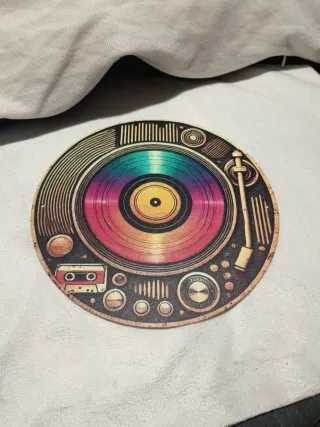 Placa Metálica Retro Vinilo 20cm