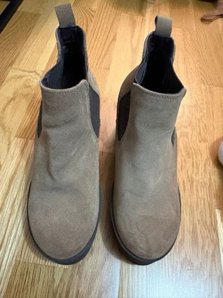 Botas plataforma piel marrones