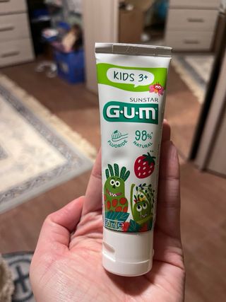 Strawberry toothpaste for kids 3+