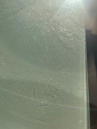 Mesa de cocina cristal y metal extensible