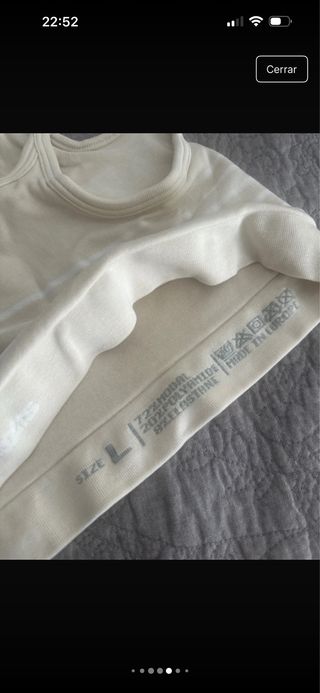 Sujetador deportivo asimétrico beige