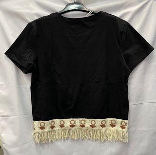 Blusa MIA MIA M/L con flor y flecos