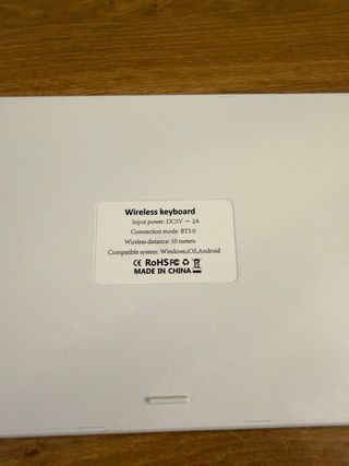 Teclado y Ratón Bluetooth Blanco