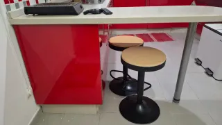 Lote puertas cocina rojo brillo. NEGOCIABLE