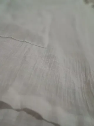 Mono corto blanco Shein Talla XL efecto arrugado