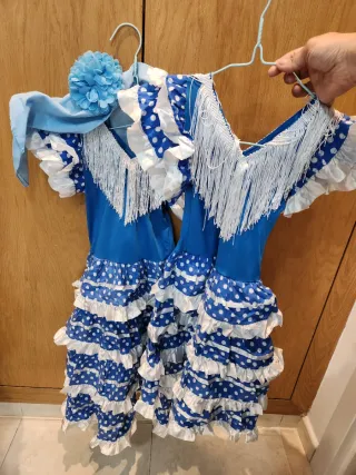Traje de flamenca volantes lunarez