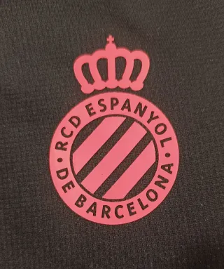 Camiseta entrenamiento RCDE Kelme Negra y Rosa