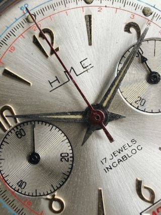 1960s HMC Chronograph Stainless Steel Landeron 187