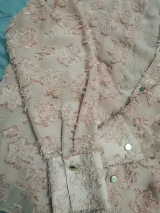 Blusa Zara Rosa Texturizada