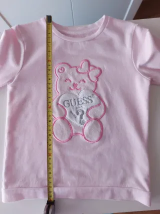 Sudadera rosa Guess oso
