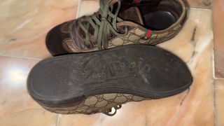 Zapatillas Gucci Marrón y Verde.